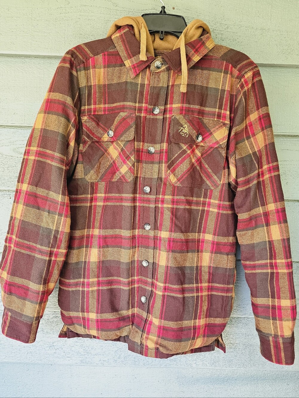 Legendary Whitetails Maplewood Flannel Lined Full-Zip Shirt Jacket Men's Size SM